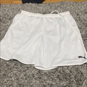 Puma white shorts